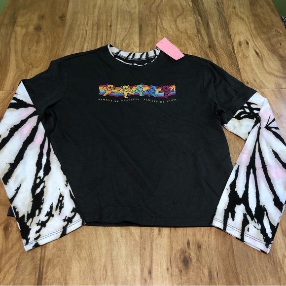 NWT Grateful Dead Always Be Grateful Always Be Kind Tshirt Girls Size Medium - Picture 1 of 7